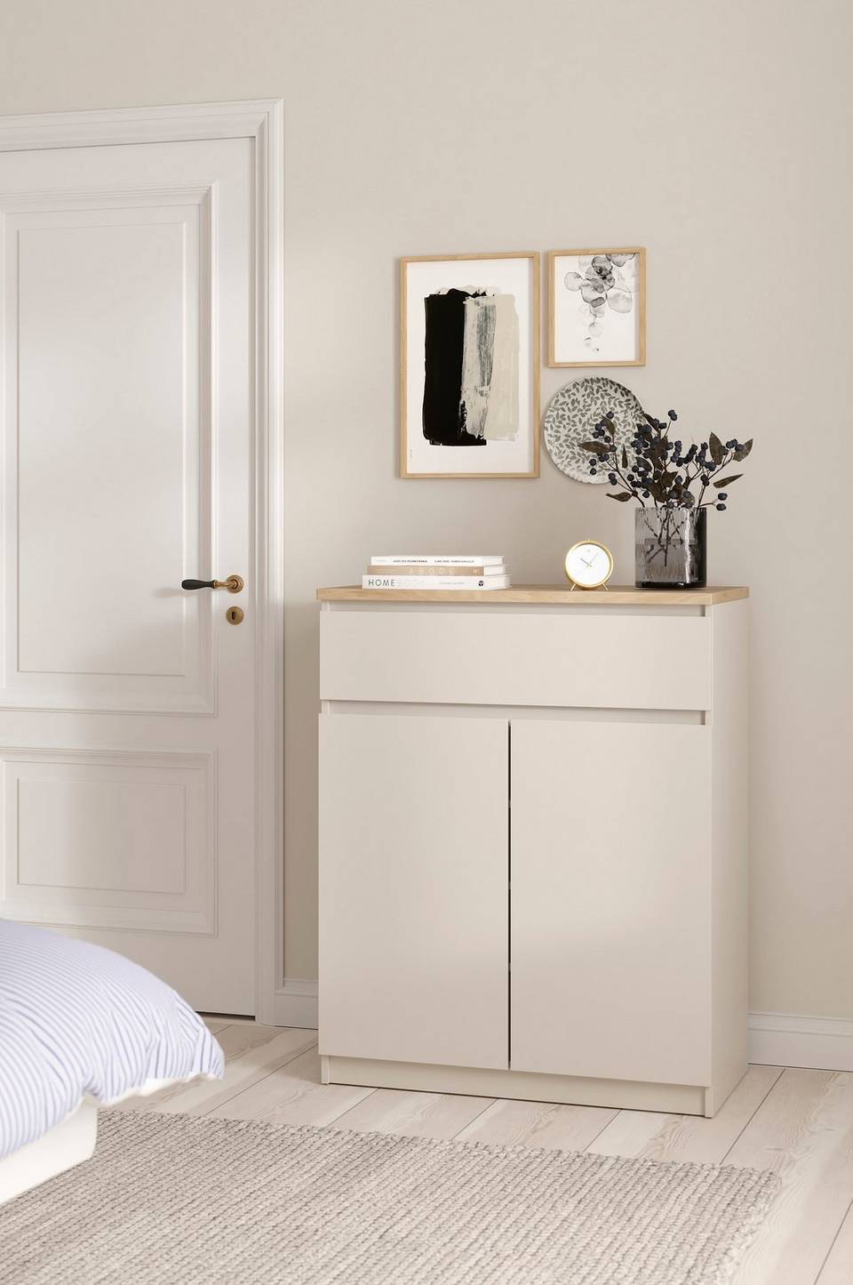 Tvilum Naia Sideboard 2 dörrar + 1 låda, beige från Tvilum, bild 5