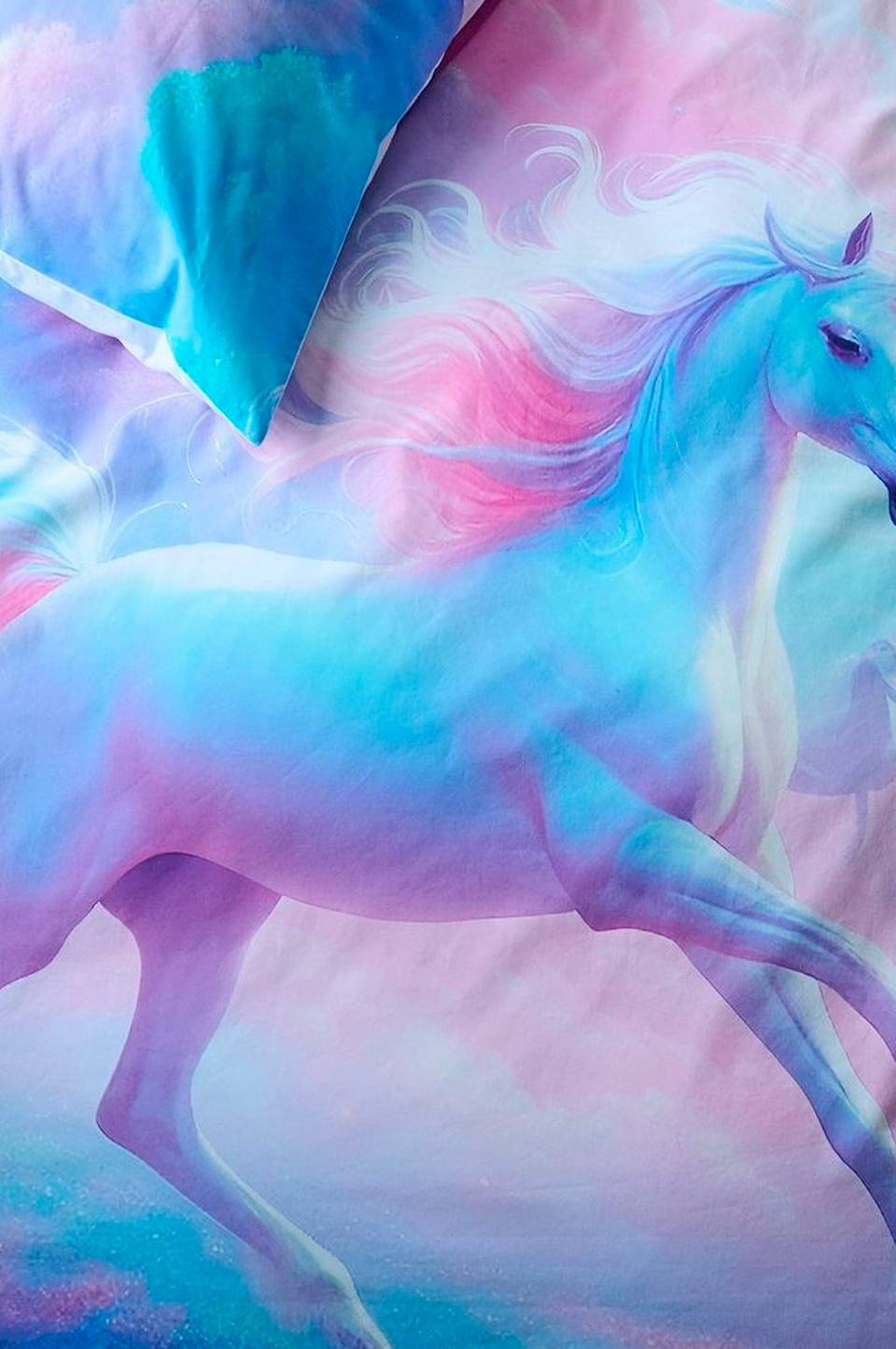Borganäs of Sweden Påslakan-sängklädesset Unicorns, flerfärgad från Borganäs of Sweden, bild 5