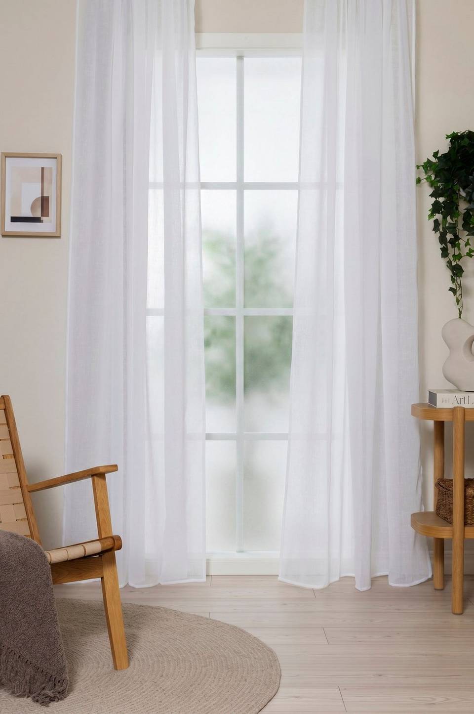 KM Home Alice -gardiner, 2-pack, vit från KM Home, bild 4