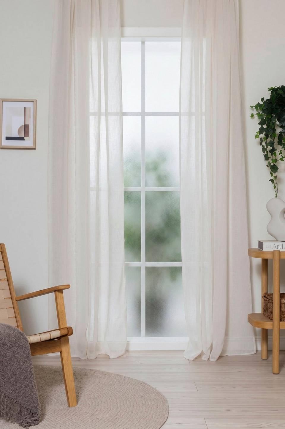KM Home Öljettgardin Felicia, 2-pack, beige från KM Home, bild 4