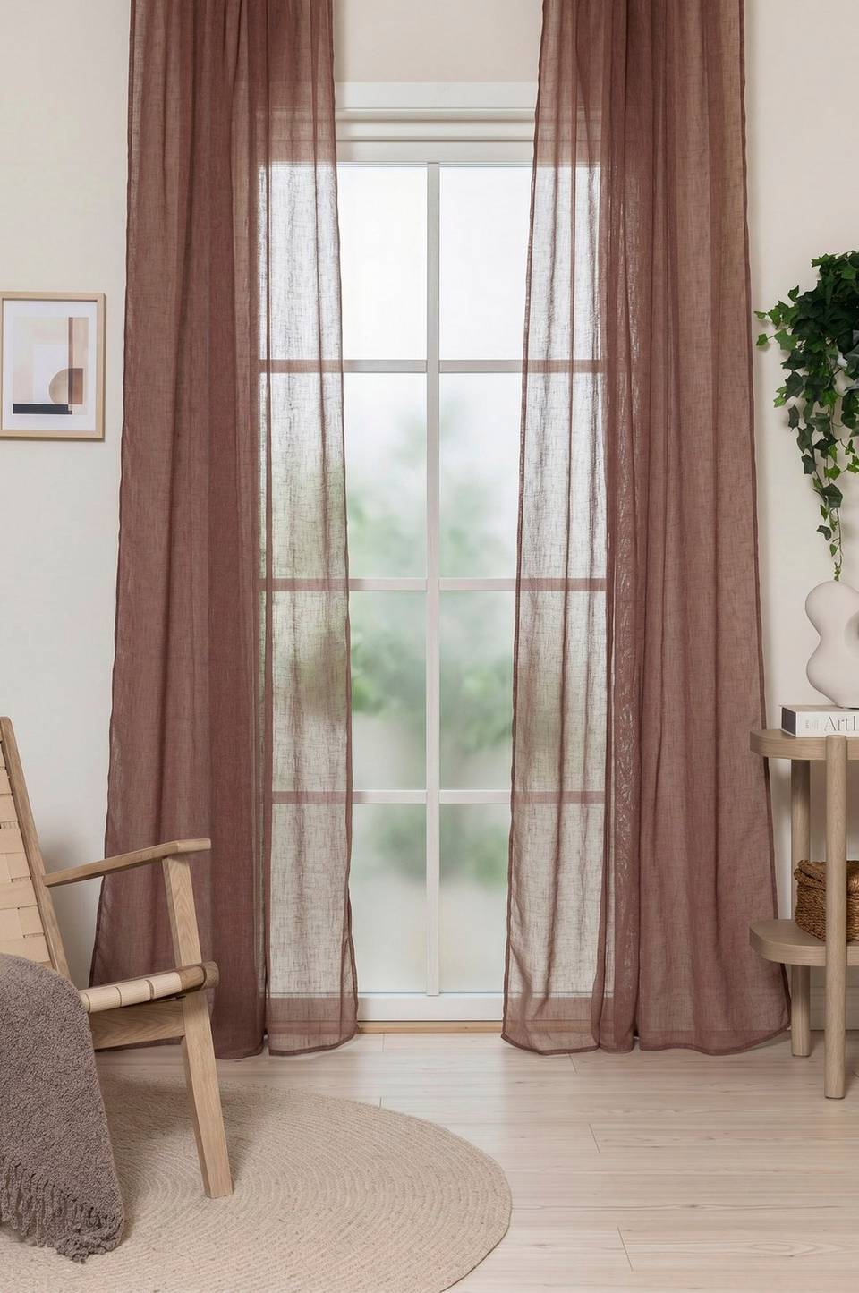 KM Home Öljettgardin Felicia, 2-pack, koppar från KM Home, bild 4