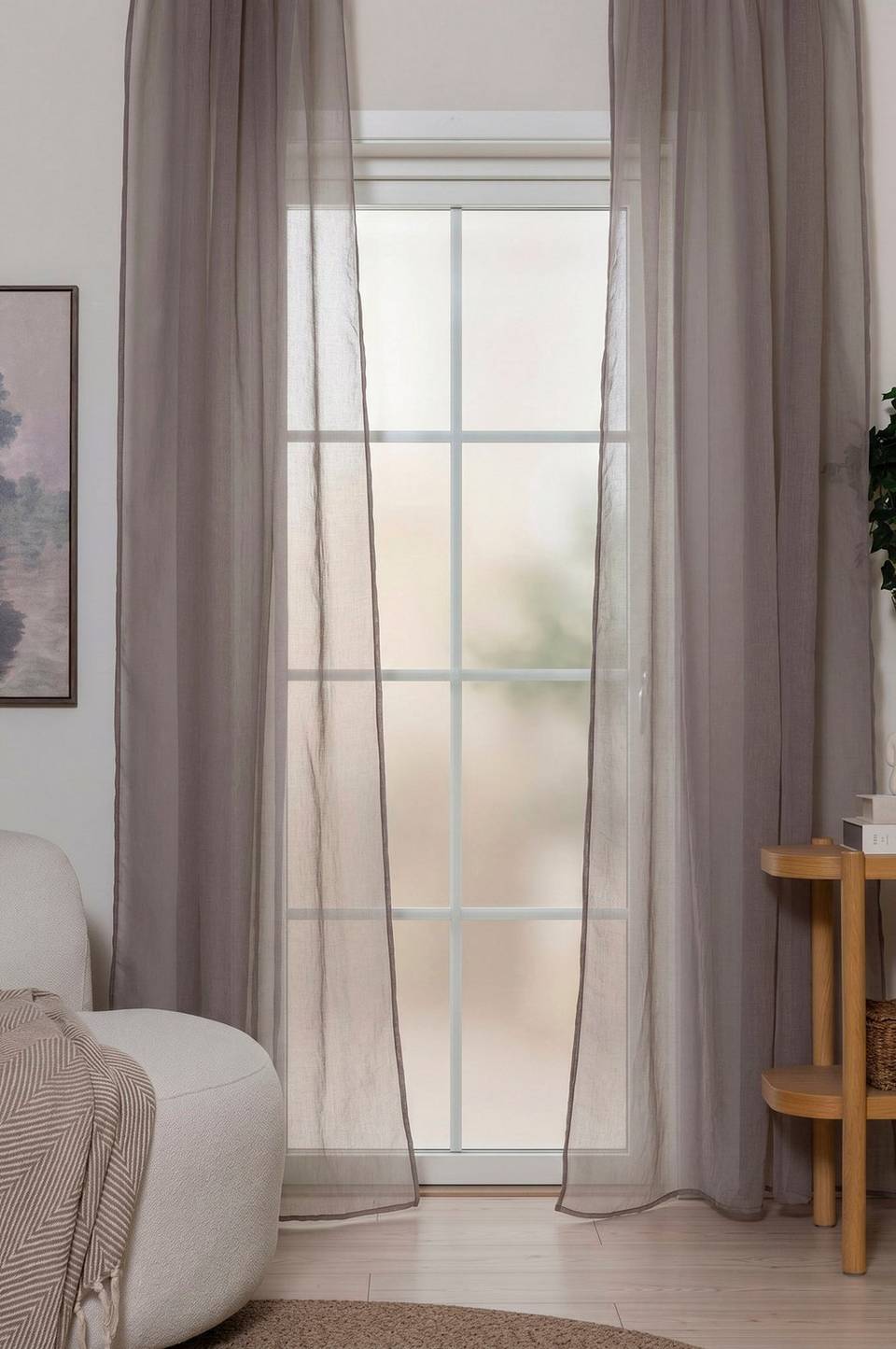 KM Home Lisa -gardiner, 2-pack, beige från KM Home, bild 4