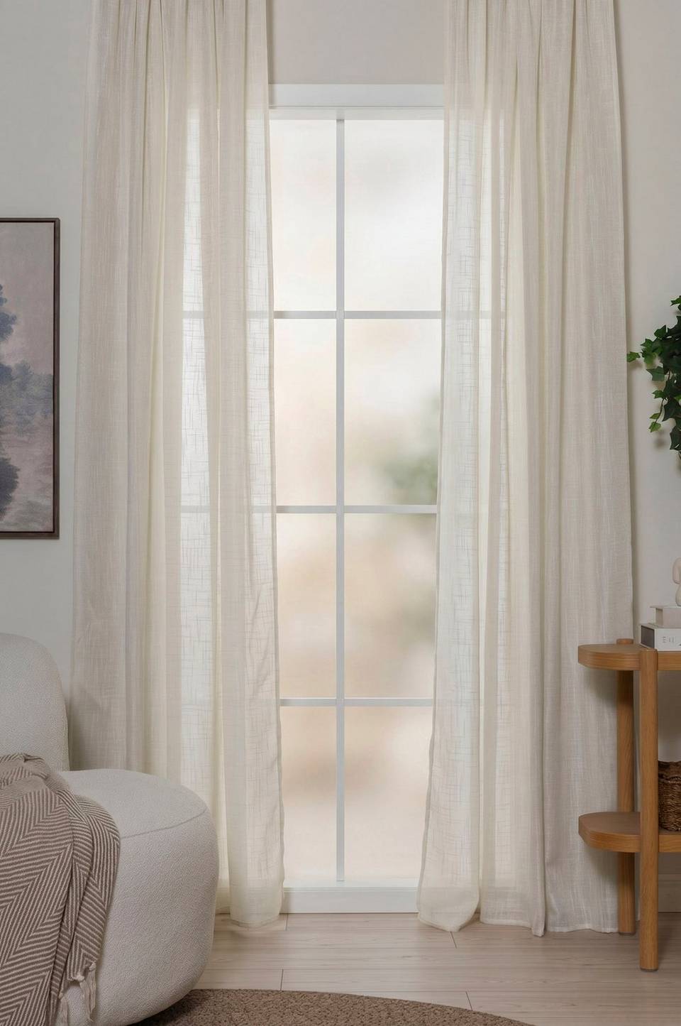KM Home Stella -gardiner, 2-pack, beige från KM Home, bild 4
