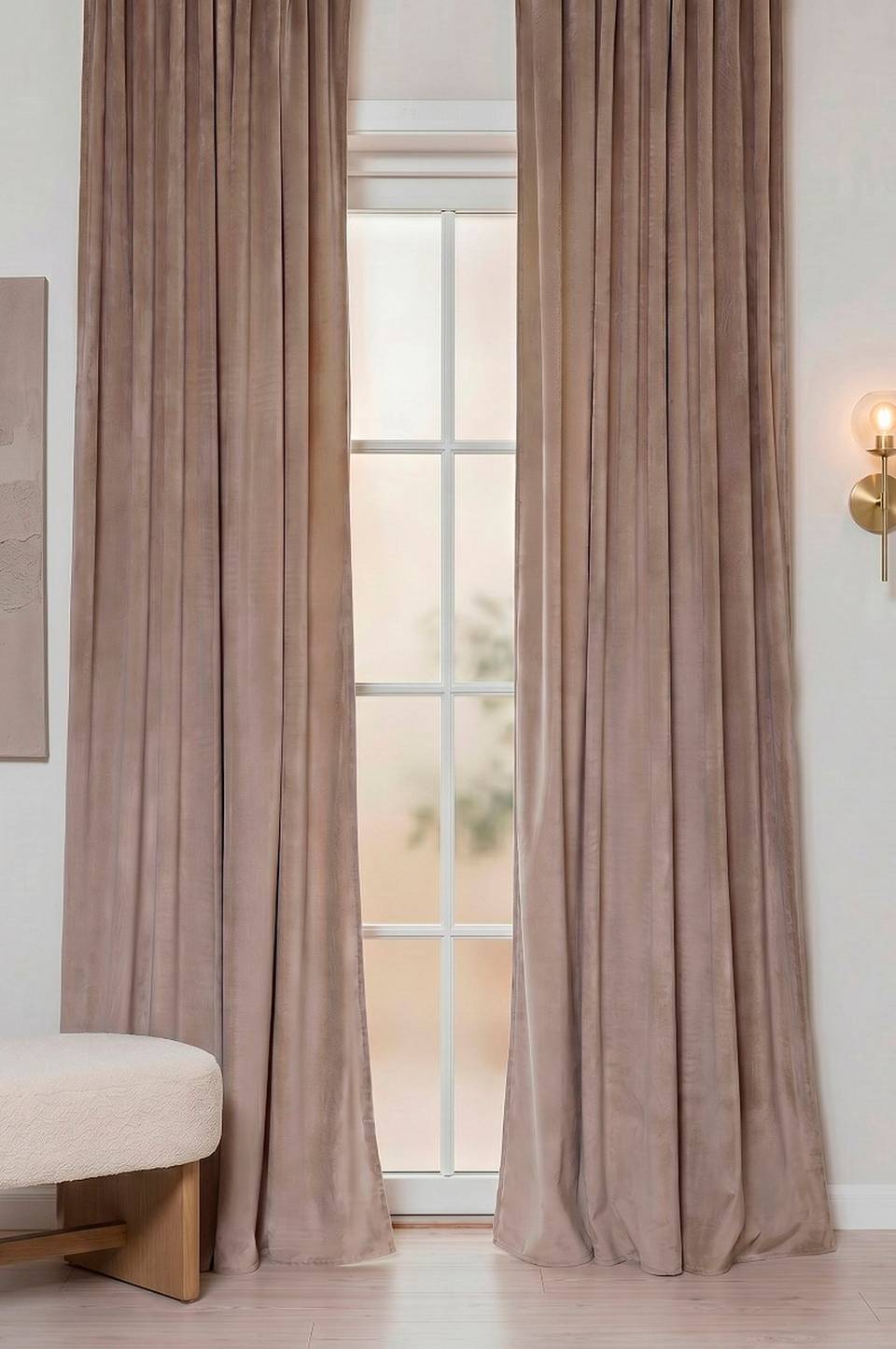KM Home Öljettgardin Saga, 2-pack, beige från KM Home, bild 4