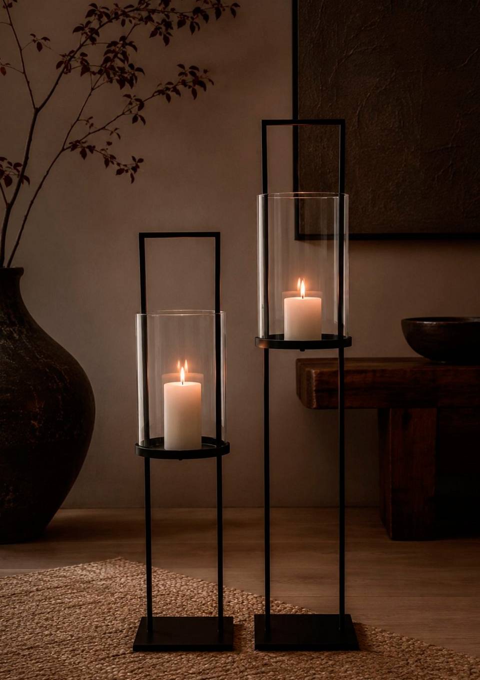 Zelected by Houze Lanterna Hudson 2-pack Noir Grand/Medium, svart från Zelected by Houze, bild 5
