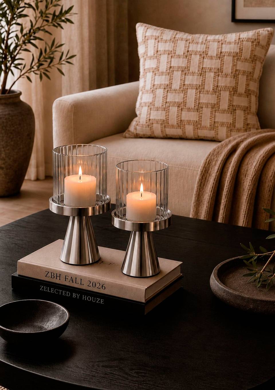 Zelected by Houze Ljusstake Aurora Silver, 2-pack, silver från Zelected by Houze, bild 5