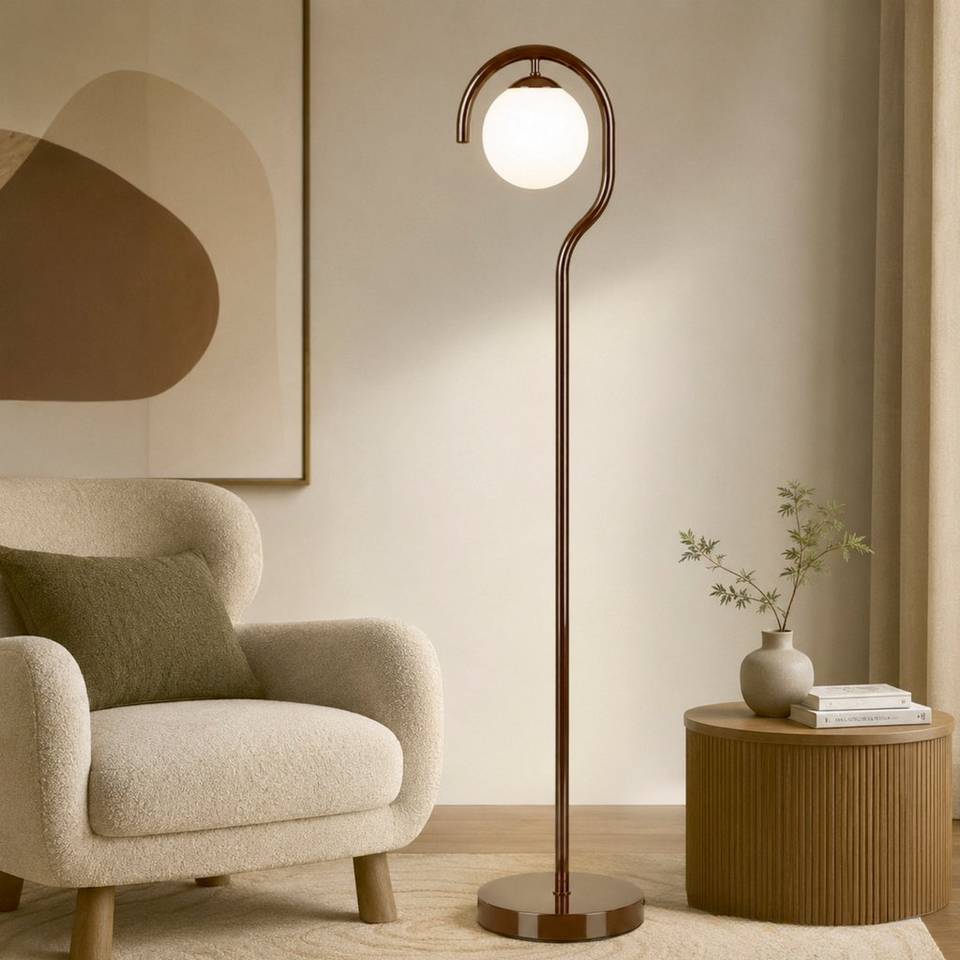 Opviq Golvlampa Fioresa, brun från Opviq, bild 5