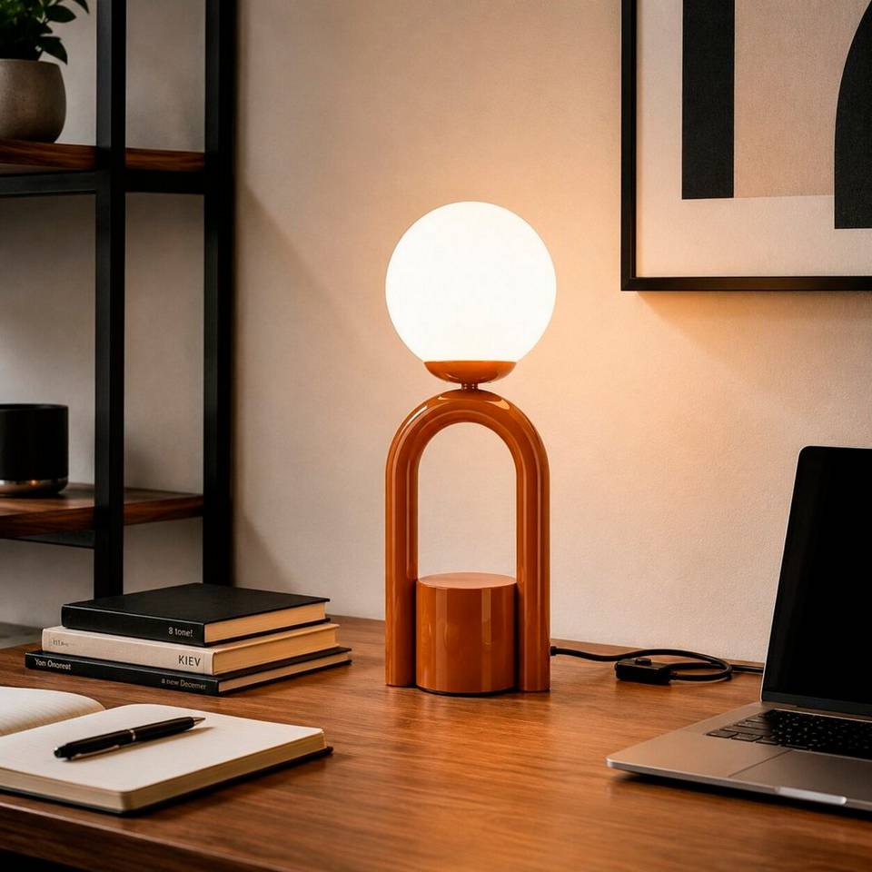 Opviq Bordslampa Loop, brun från Opviq, bild 5