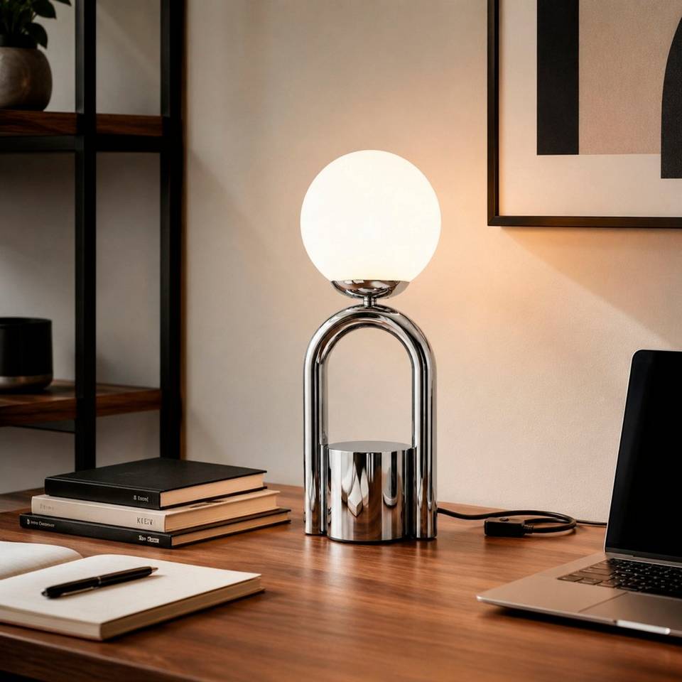 Opviq Bordslampa Loop, krom från Opviq, bild 5