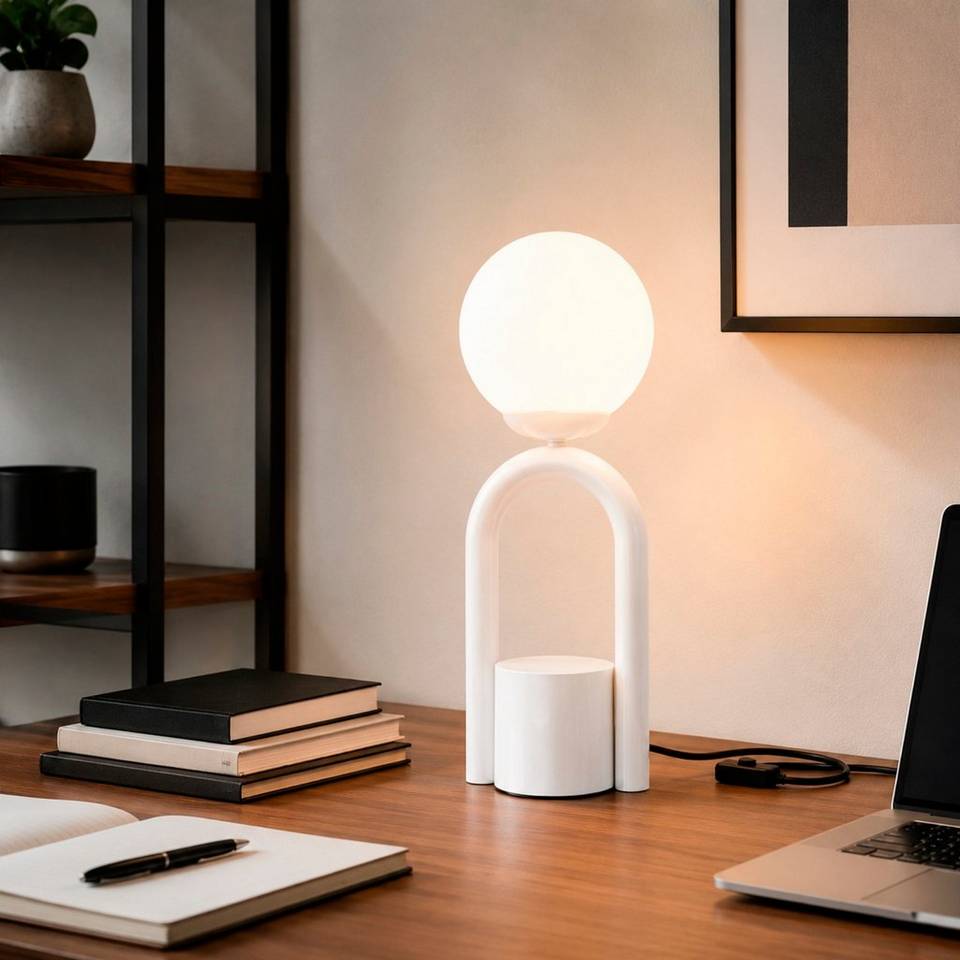 Opviq Bordslampa Loop, vit från Opviq, bild 5