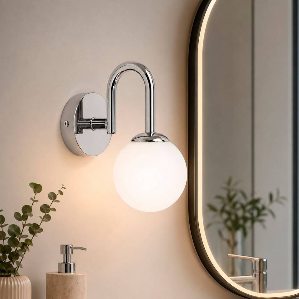 Opviq Vägglampa Loop, krom från Opviq, bild 5