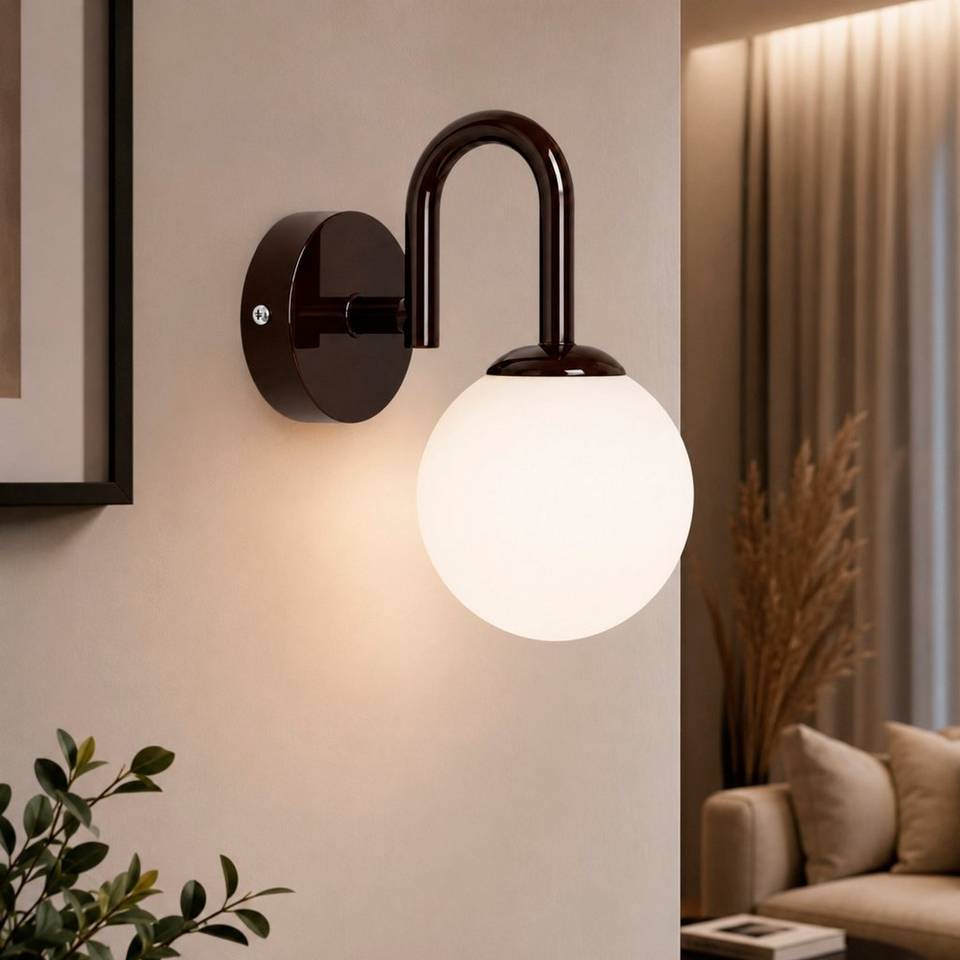 Opviq Vägglampa Loop, brun från Opviq, bild 5