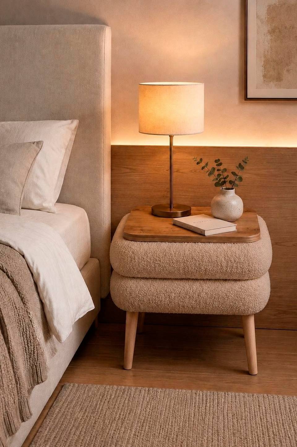 Hanah Home Nattduksbord Noya, beige från Hanah Home, bild 5