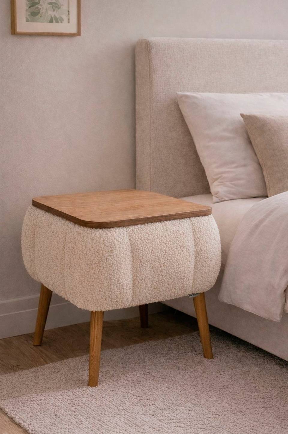 Hanah Home Nattduksbord Lina, beige från Hanah Home, bild 5