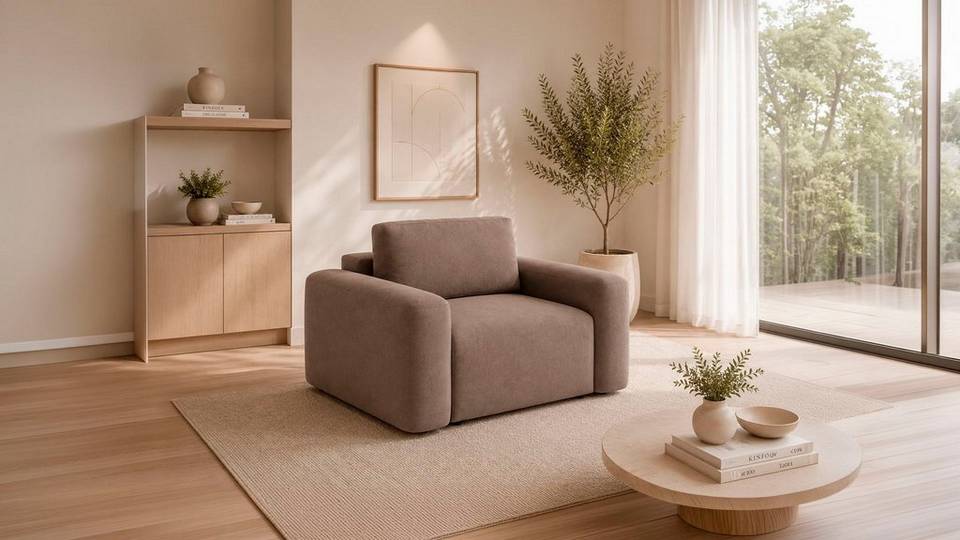 Hanah Home 1-sitssoffa Monolily, brun från Hanah Home, bild 5
