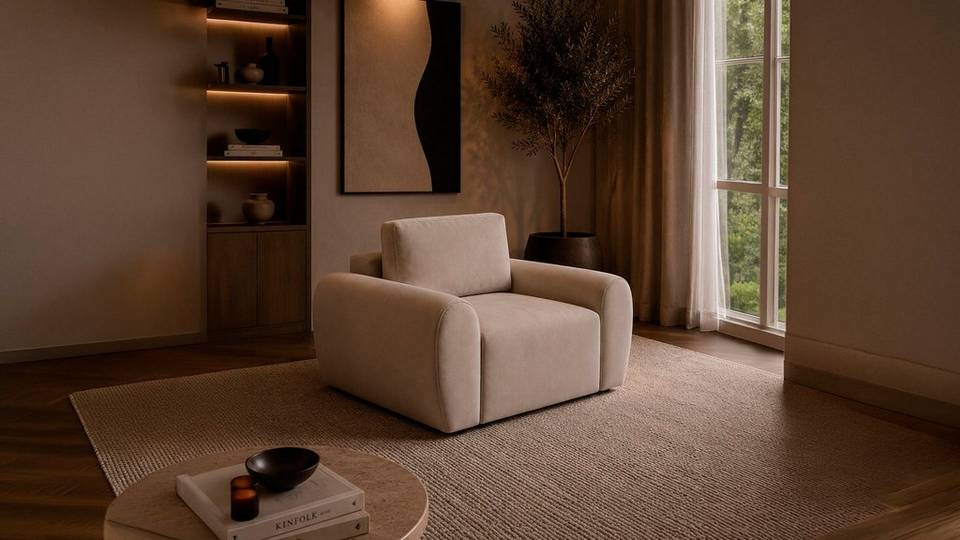Hanah Home 1-sitssoffa Monop, natur från Hanah Home, bild 5
