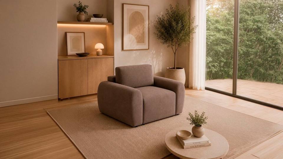 Hanah Home 1-sitssoffa Monop, brun från Hanah Home, bild 5