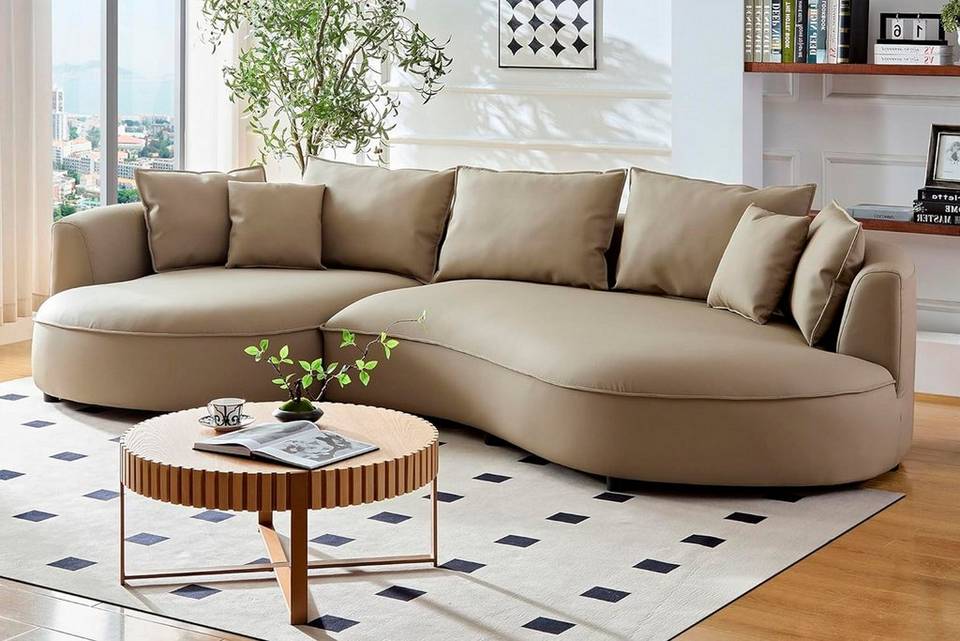 Hanah Home Hörnsoffa Venedik Farnina, brun från Hanah Home, bild 5