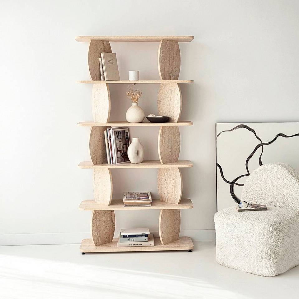 Hanah Home Bokhylla Armonia, beige från Hanah Home, bild 5