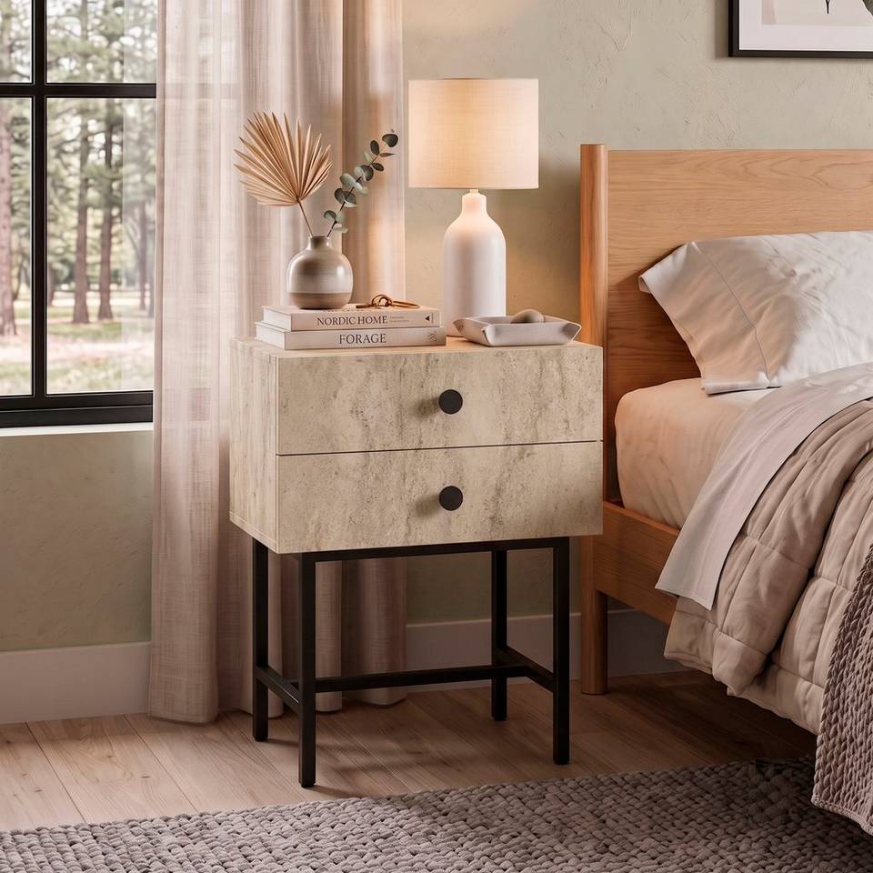 Hanah Home Nattduksbord Komo, beige från Hanah Home, bild 5