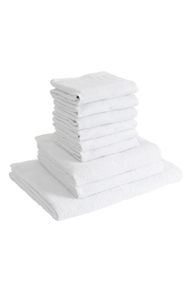 AMELIE frottéset 9-pack Vit