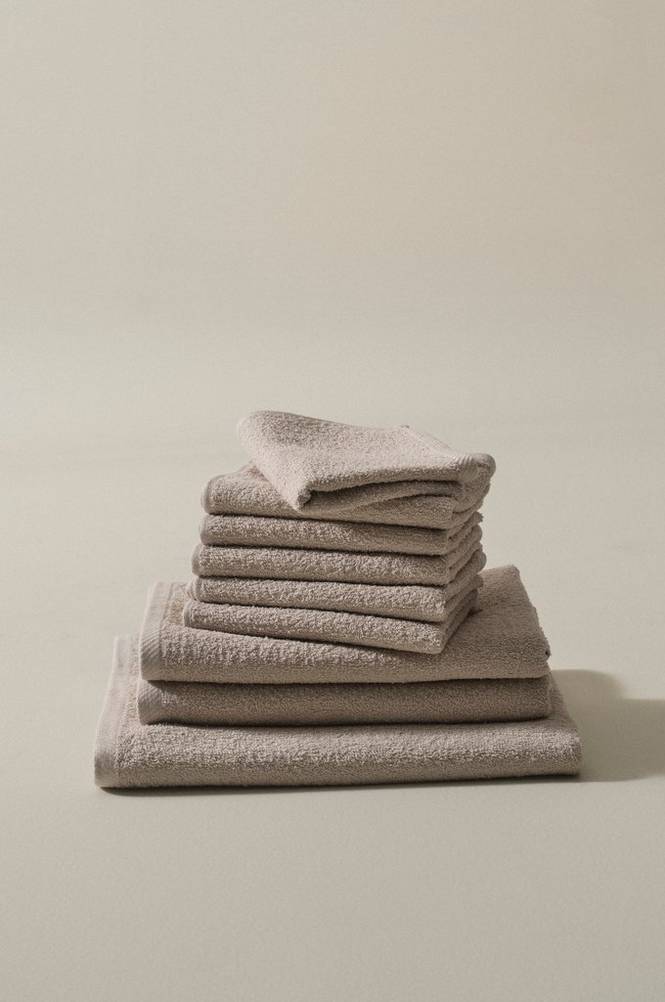 AMELIE frottéset 9-pack Ljusbeige