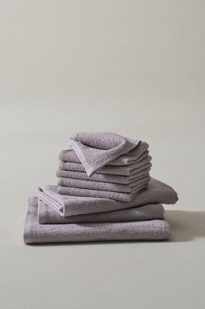 AMELIE frottéset 9-pack Blek lavendel