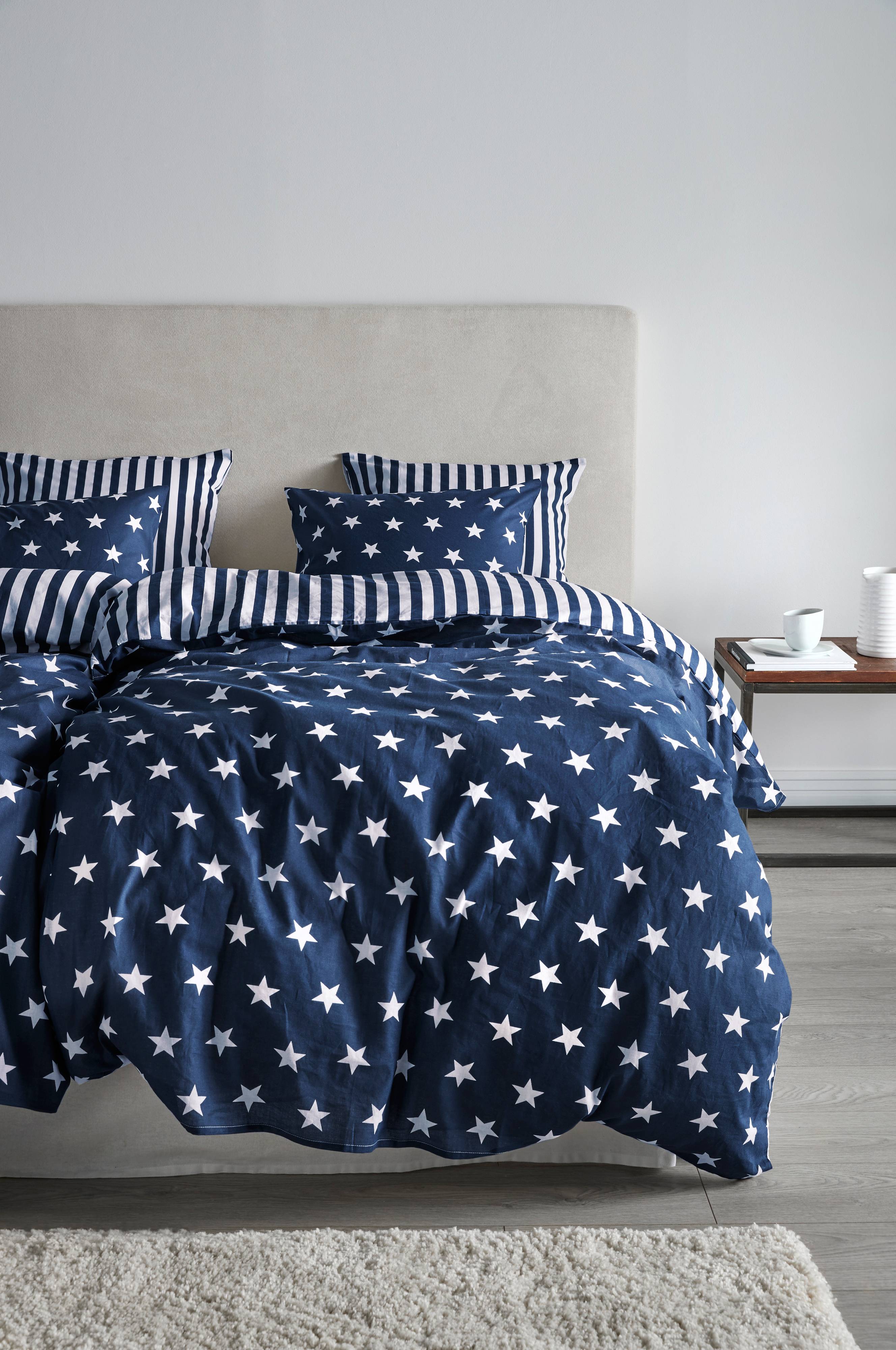STARS & STRIPES sengesæt dele - Blå - Sengetøj