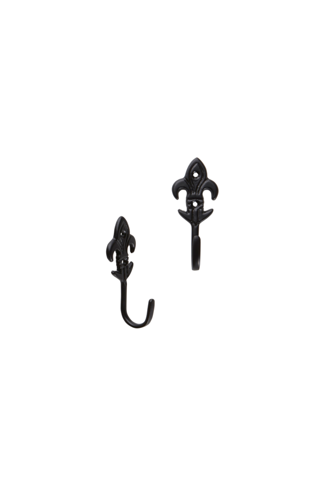 LILY omtagskrok 2-pack Svart