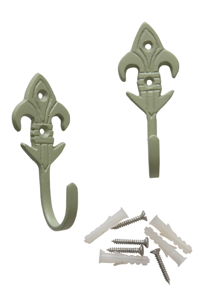 LILY omtagskrok 2-pack Ljusgrön
