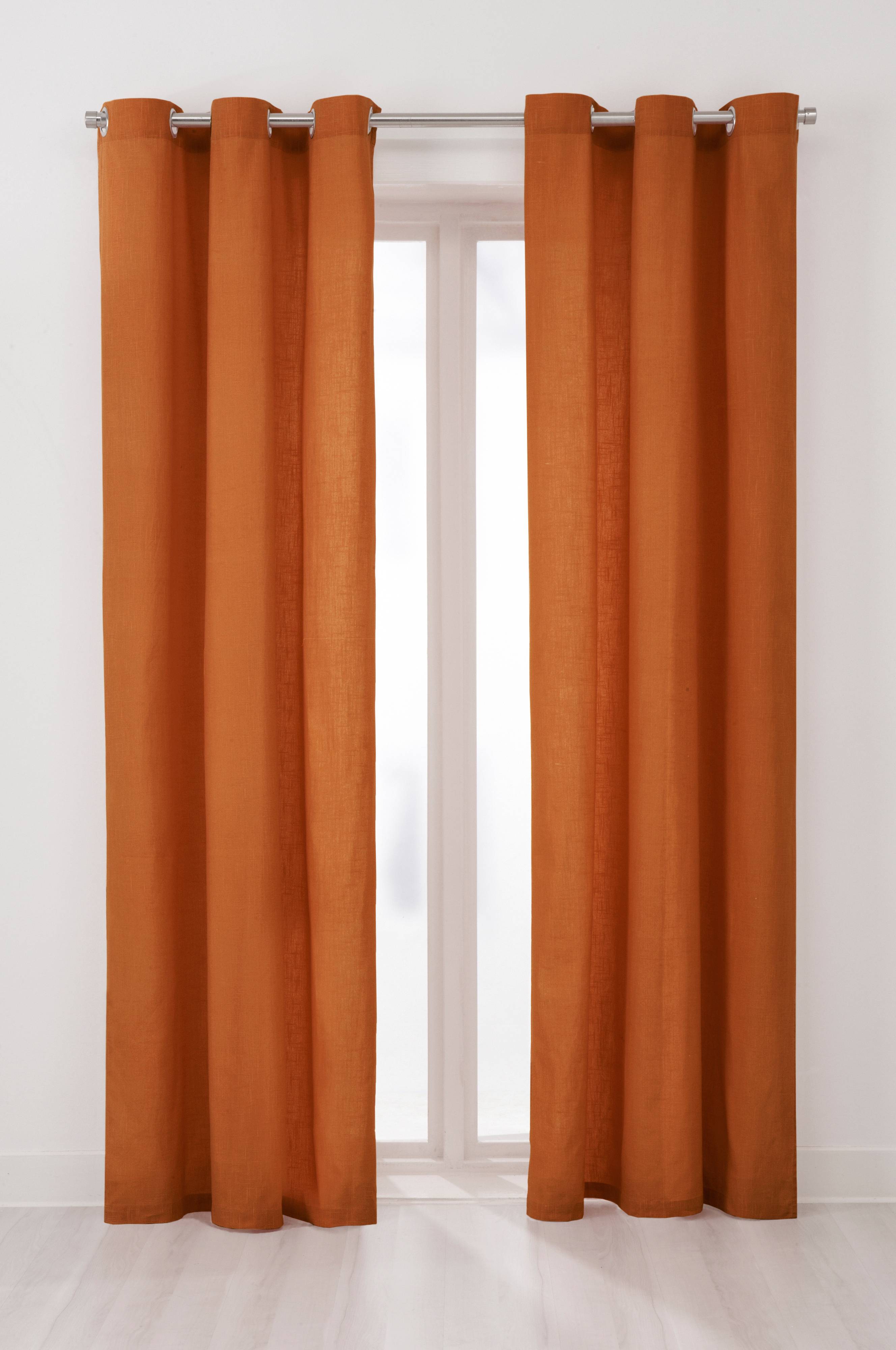 ÖRGRYTE gardiner med maljer 2pk Gul Gardiner Jotex