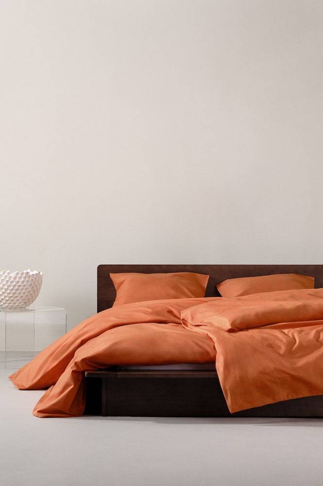 ZACK påslakanset enkelsäng - ekologisk Orange
