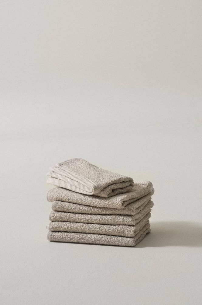 AMELIE handduk 6-pack Ljusbeige