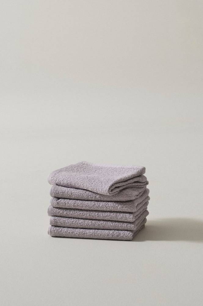 AMELIE handduk 6-pack Blek lavendel