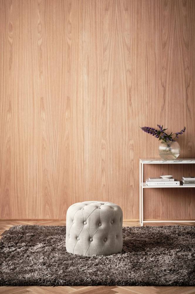 SKENE sittpuff ø 40 cm Lingrå
