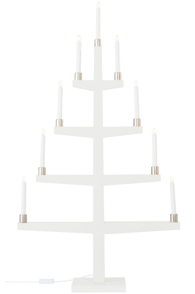 TALL elljusstake Vit