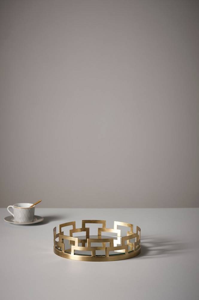 MALLIS bricka - liten ø 30,5 cm Guld