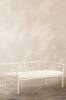 MENTON havesofa 2-pers. Beige/hvid hynde