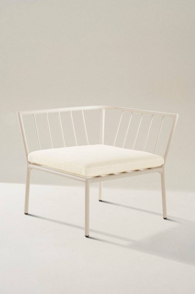 MENTON soffmodul - hörn Beige/vit dyna