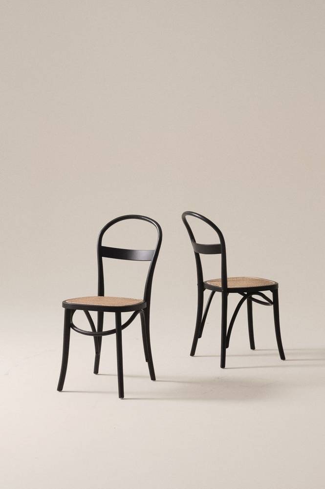 RIPPATS stol 2-pack Svart