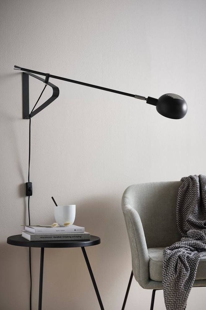 LINCON vägglampa Mattsvart
