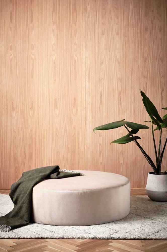 SHANGHAI sittpuff ø 110 cm Ljusbeige