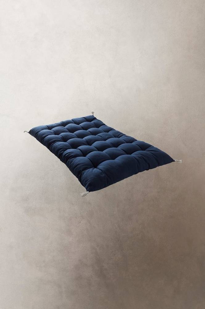 BOHO sittdyna 75x115 cm Mörkblå