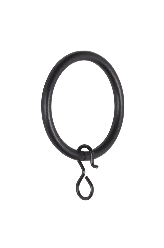 Gardinringar 10-pack Svart