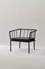 MENTON nojatuoli Black mdf/ metal