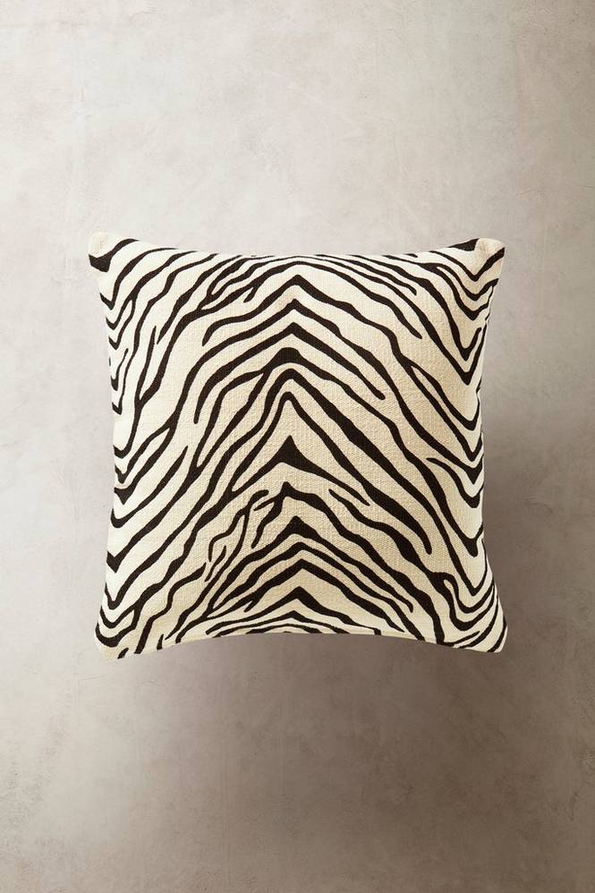 ZEBBE kuddfodral 60x60 cm Vit/svart