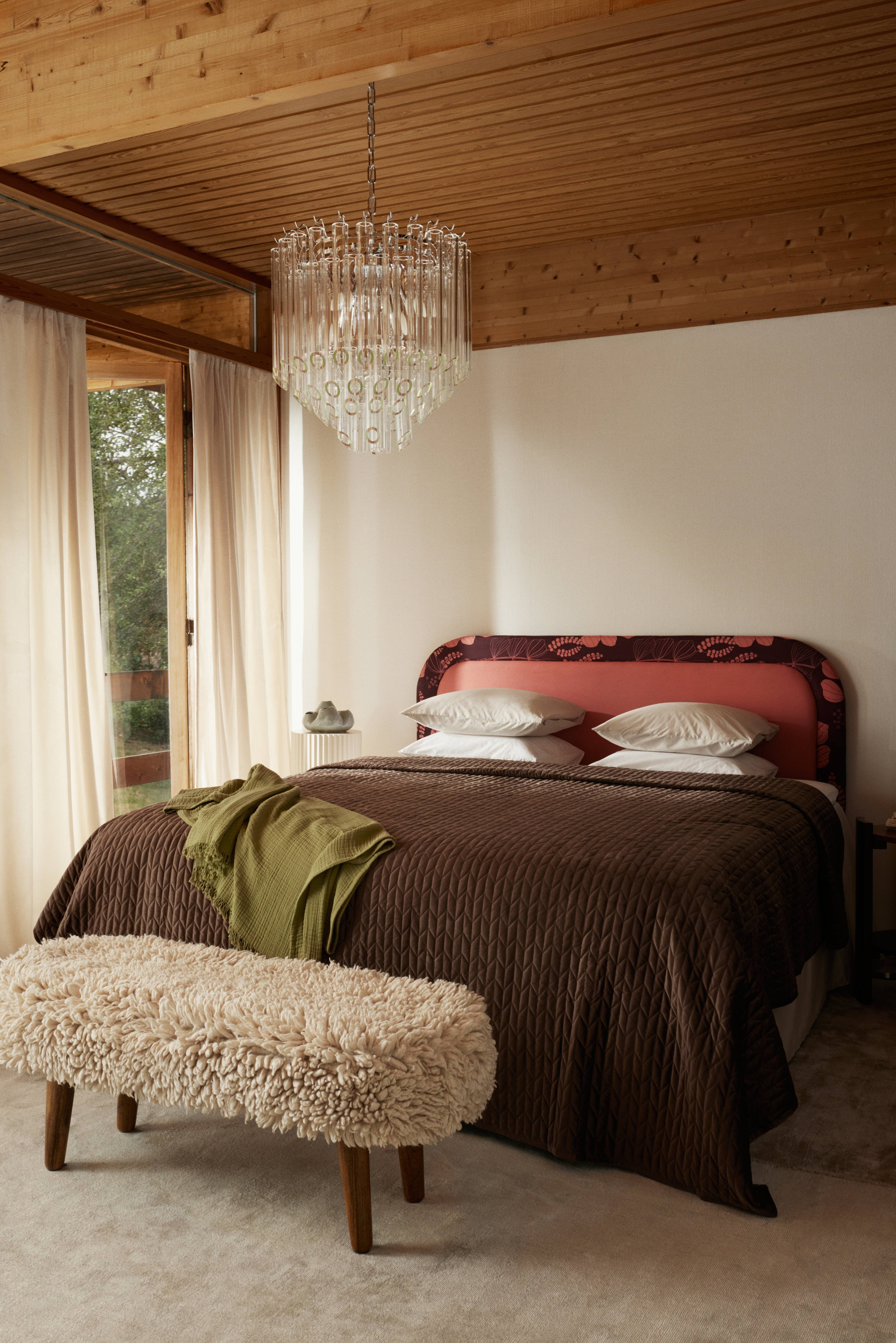 TILY Tagesdecke - Doppelbett 260x260 cm - Braun - Bettwäsche