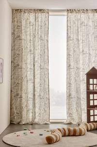 MALOU multifunktionsgardin 2-pack ekologisk Beige