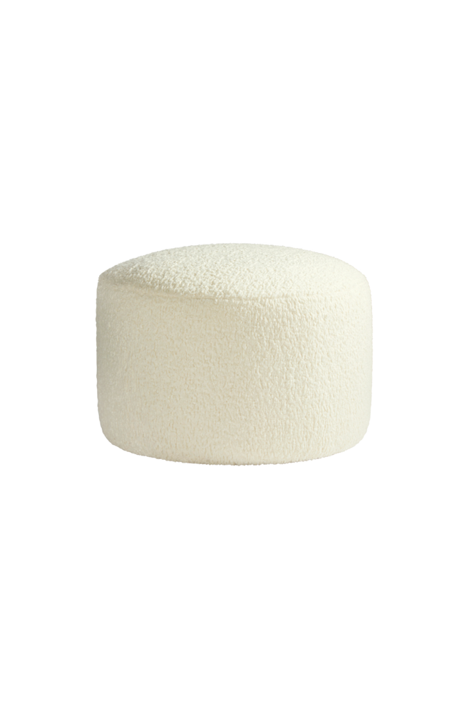 SHANGHAI TEDDY sittpuff ø 70 cm Naturvit