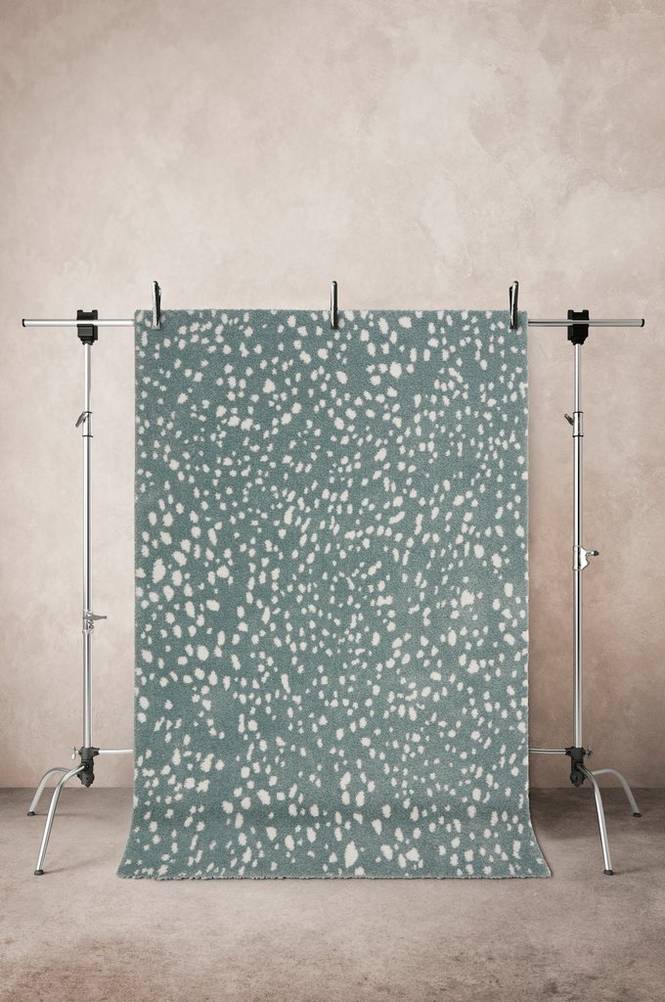 DALMA luggmatta 160x230 cm Grön/vit